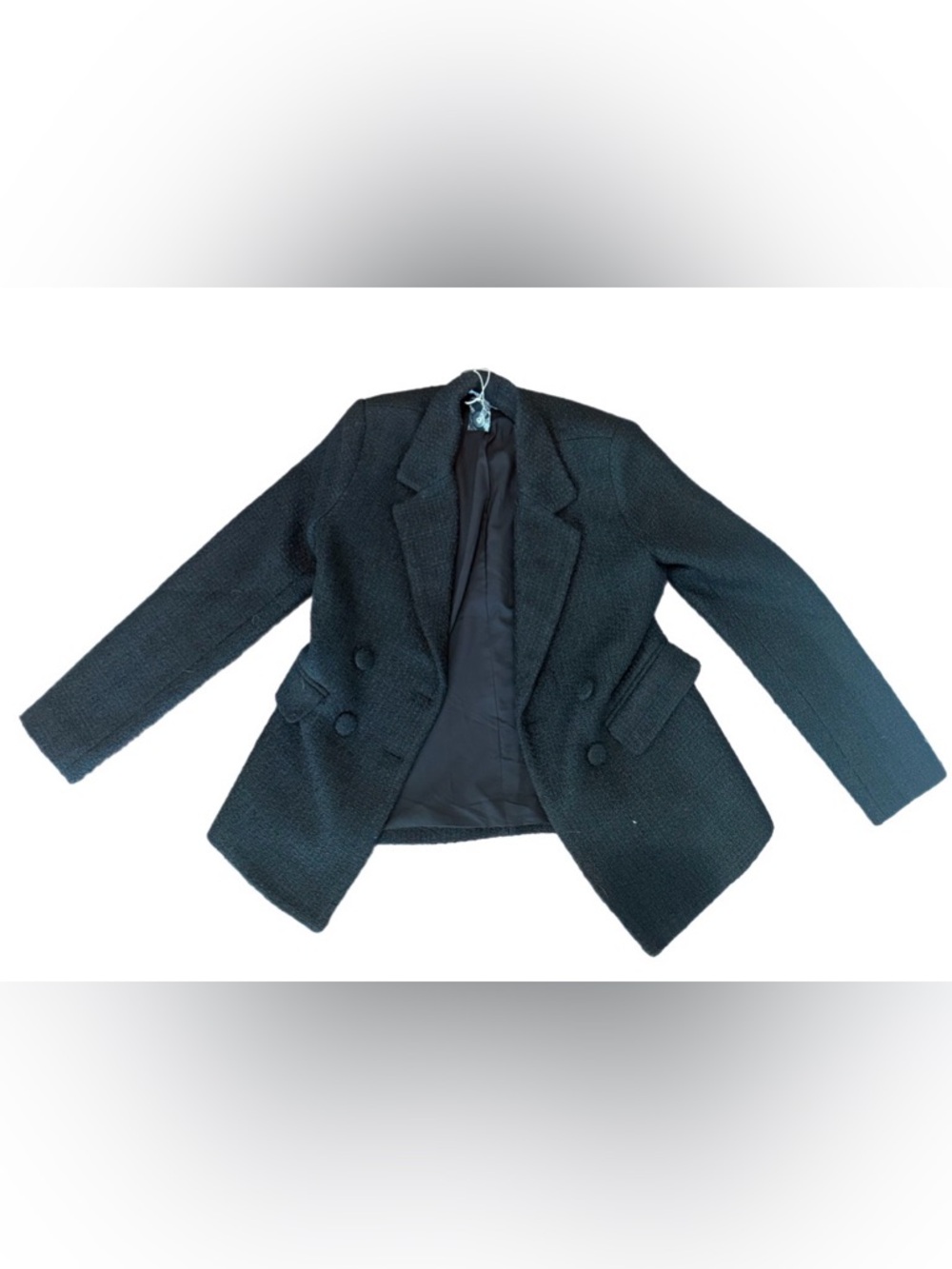 One Third (XS) NWT Black Blazer Minimalistic Structured Jacket